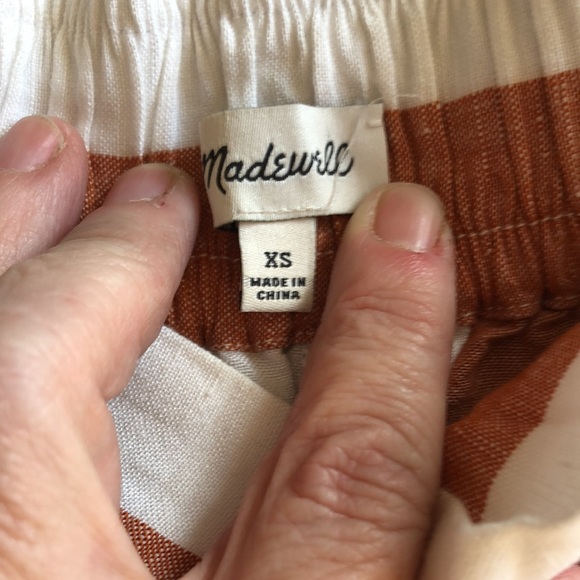 Madewell caramel/white striped culottes - Picture 7 of 11